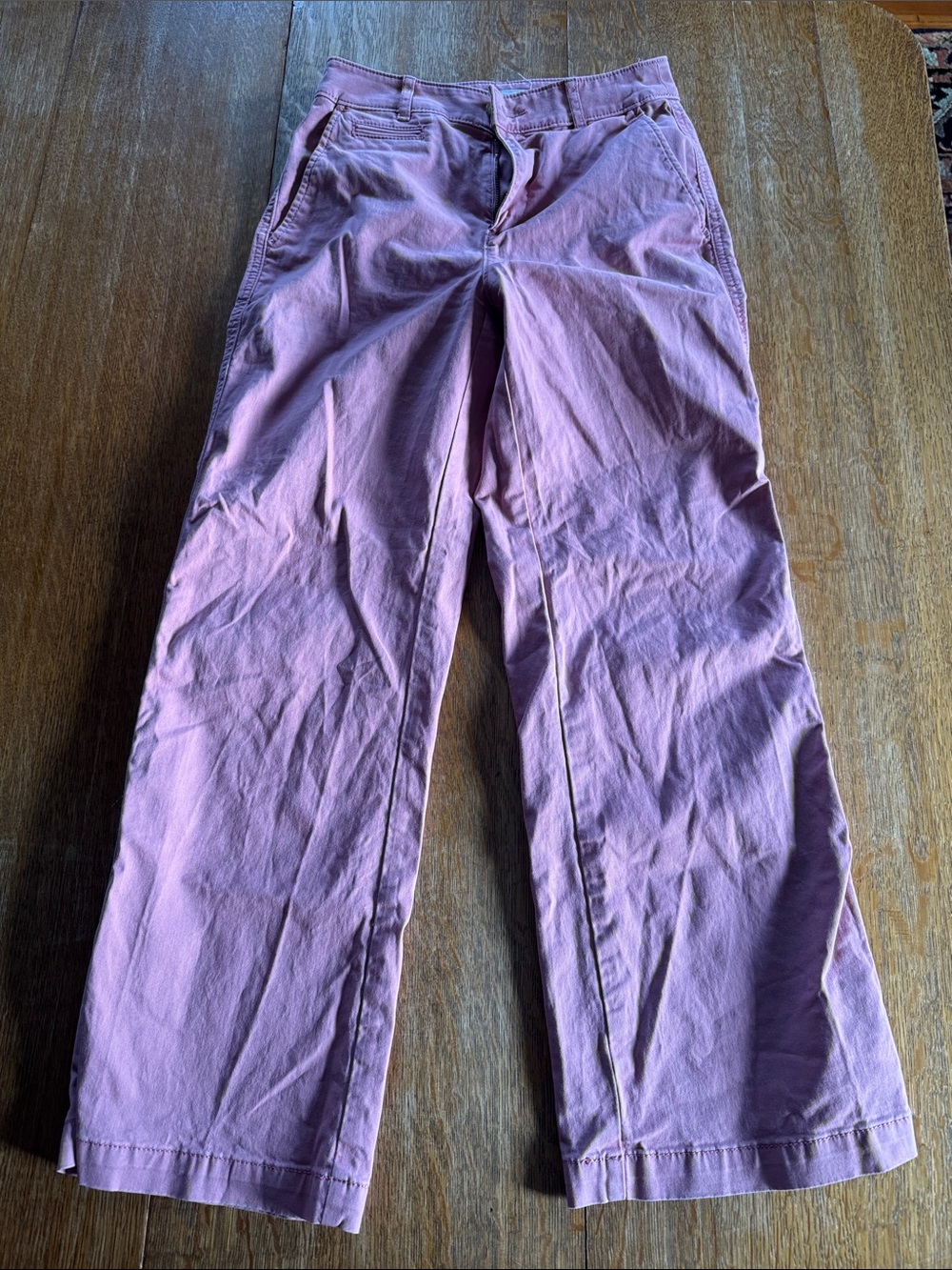 LOFT Wide Leg Pants in Dusty Rose